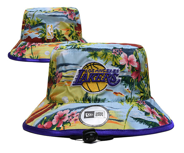 Los Angeles Lakers Stitched Bucket Hats 077
